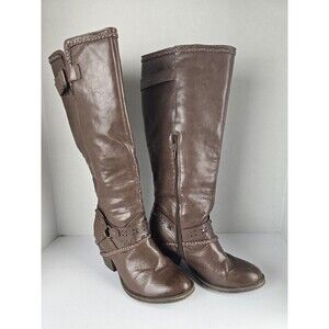 Jellypop Honor Tall Knee High Boots Women Size 7.5M Dark Brown Riding Boots West